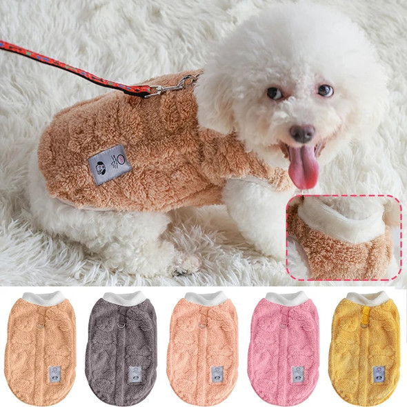Winter Warm Puppy Kitten Pullover Soft Fleece Dog Clothes Pet Clothes for Small Dogs Chihuahua Bulldog Apparel Sweater for Dogs