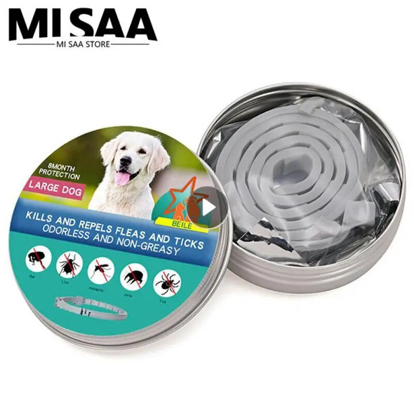 Silicone Pet Collar Protection Retractable Control Insect Repellent Flea Dog Anti Flea And Ticks For Puppy Cat Large Dogs