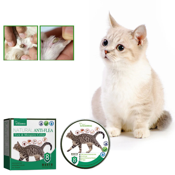 Anti Flea Tick Collar Cat Mite Prevention Relief Itchy Adjustable Anti Mosquito Insect Repellent Puppy Pest Control Pet Supplies