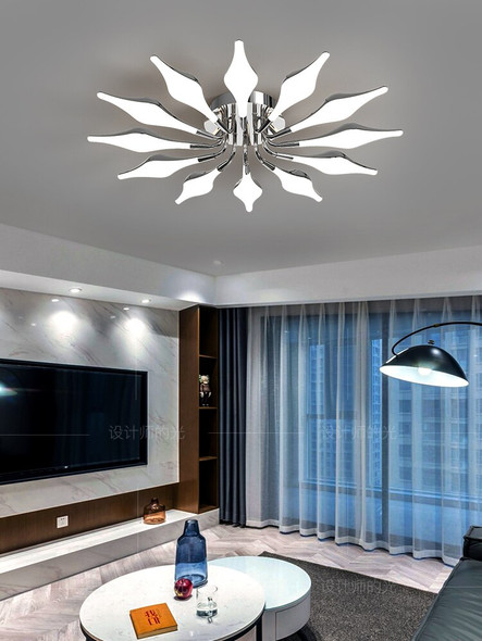 Living room ceiling lamp flower type Nordic modern minimalist