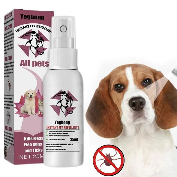 Pet Skin Spray Fleas Tick And Mosquitoes Spray For Dogs Cats And Home Fleas Eliminator Control Prevention Protect