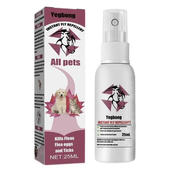 Pet Skin Spray Fleas Tick And Mosquitoes Spray For Dogs Cats And Home Fleas Control Prevention Removal Protect Natural Pet Care