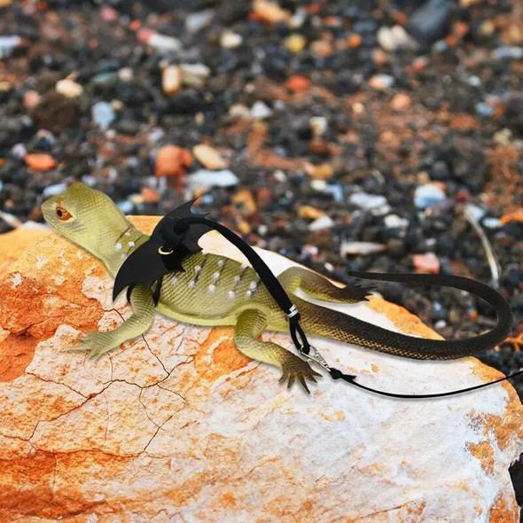 Reptile Traction Rope Adjustable Pet Harness Neck Collar Hamster Turtle Lizzard Pet Leash Bird Collar Harness Training Pet Rope