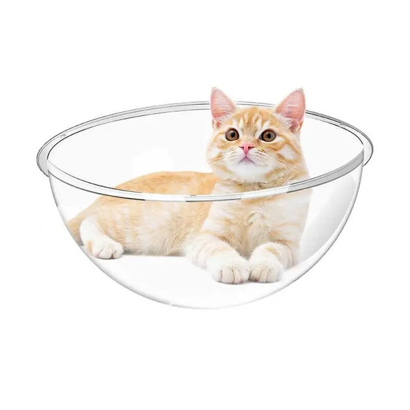 Acrylic Cat Hammock Replacement Dome Cover Cat House Acrylic Nest Pet Furniture Anti-Scratch Cat Toy Beds for Cats Tree Tower