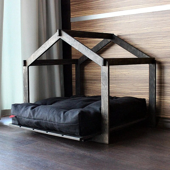 Open Cat Kennel Dog Kennel Four Seasons Universal Simple Solid Wood Cat and Dog Bed House Pet Furniture Cat House Dog House