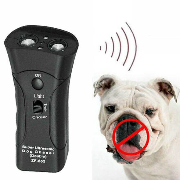 2 in 1 Ultrasonic Dog Training Repeller Control Trainer Device Anti-barking Stop Bark Deterrents Dogs Pet Training Device