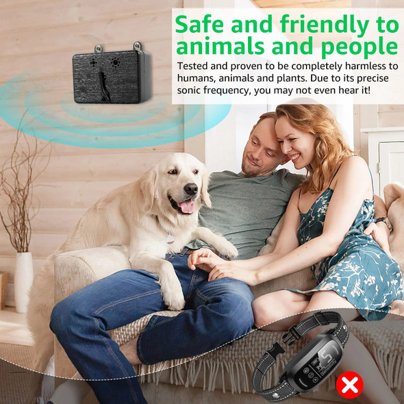 Ultrasonic Barking Stop Device Ultrasonic Anti-Bark Aggressive Pet Repeller Dog Driving Device Portable Dog Barking Controller