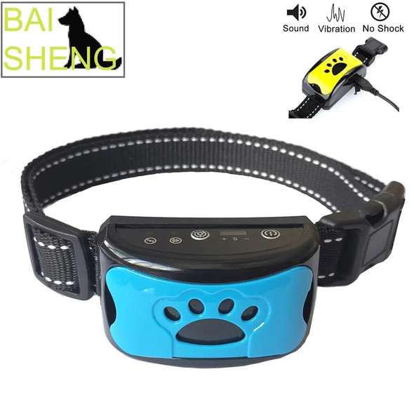 Hot Ultrasonic Dog Training Collar USB Electric Pet Anti Barking Intelligent Devices Stop Barking Vibration Anti Bark Devices