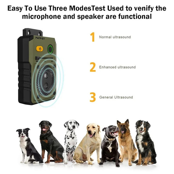 Dog Anti Barking Device Stop Bark Training Device USB Rechargeable Controller Deterrent Training Tool Pet Dog Repeller