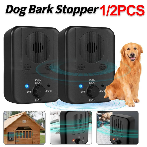 Ultrasonic Dog Repeller Anti Barking Device Dog Barking Control Devices Stop Barking Dog Devices Outdoor Bark Deterrent Silencer