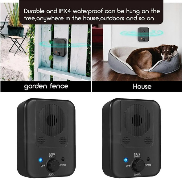 Ultrasonic Dog Repeller Anti Barking Device Dog Barking Control Devices Stop Barking Dog Devices Outdoor Bark Deterrent Silencer