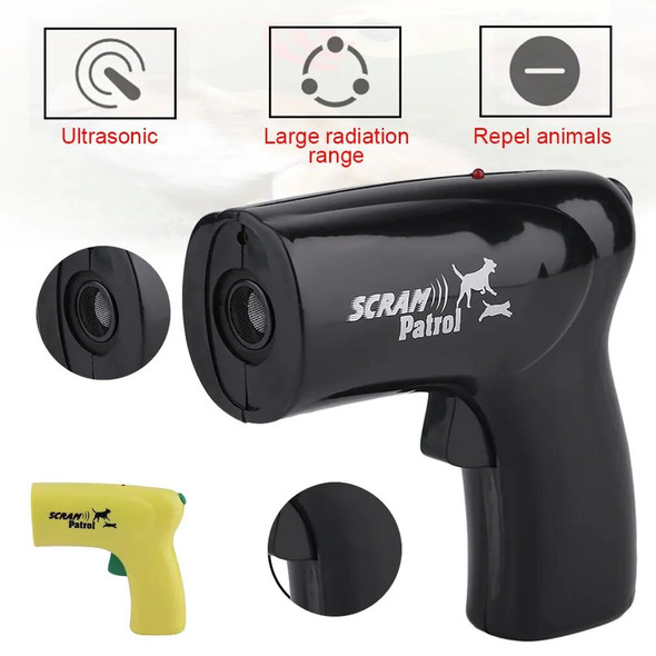 New Ultrasonic Dog Cat Repeller Infrared Laser Chaser Mini Portable Animal Trainer Bark Stop Control Device Pet Supplies