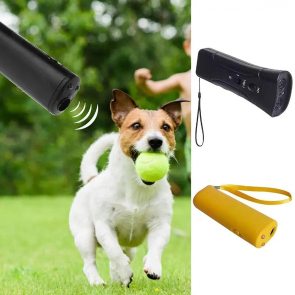 Pet Dog Repeller Anti Barking Stop Electric Shocker LED Ultrasonic Dogs Adapter Training Behavior Aids Without Battery