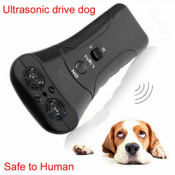 Pet Dog Repeller Anti Barking Stop Electric Shocker LED Ultrasonic Dogs Adapter Training Behavior Aids Without Battery Newstyle