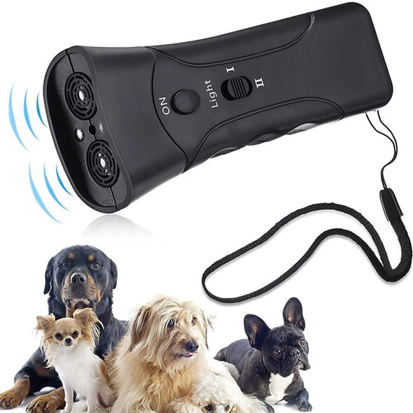 9V Pet Dog Repeller Anti Barking Stop Barking Control Shocker LED Ultrasonic Dogs Device Training Behavior Aids Without Battery