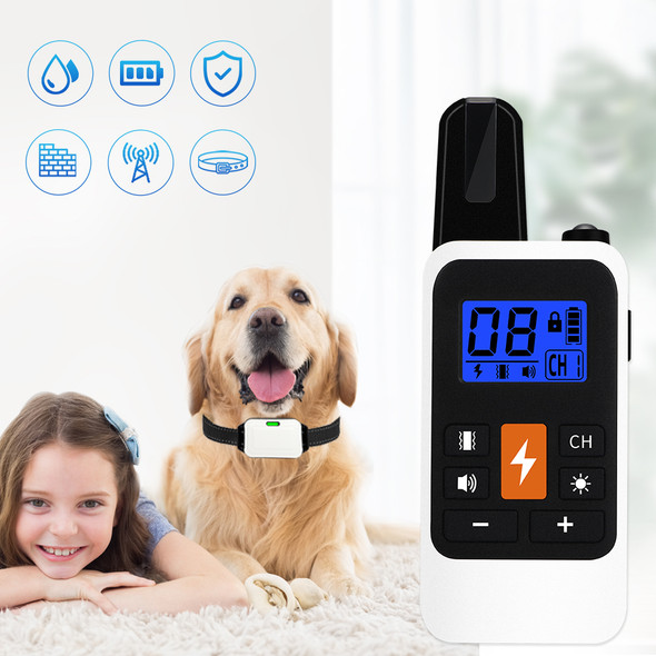 Dog Training Collar Vibration Shock Anti-Barking Equipment Waterproof Rechargeable Electic Training Behavior Aids