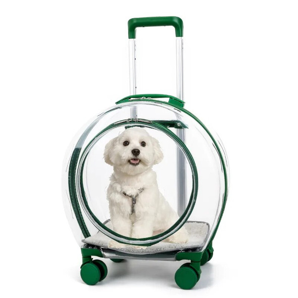 Pet Trolley Case Portable Cat Outing Travel Bag Transparent Large Capacity Capsule Cat Backpack Carrier Wholesale