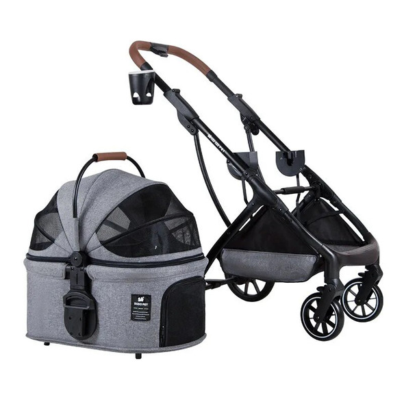 Dog Cart with Wheels, Outdoor Pet Cart Dog Cat, Pet Stroller, Removable, Carrier Companion, Animal Stroller for Cats, Pet Carts