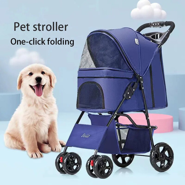 Portable Cat Backpack Trolley Carrier Dog accessories Pet Stroller Transportation Stroller Carrier Cat Trolley Puppy Small Pet