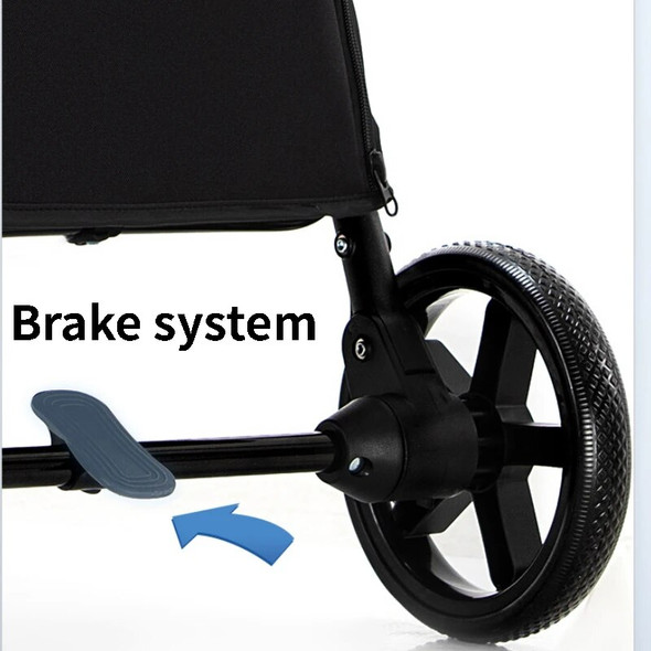 Pet Stroller Carrier 4 Wheels Little Dog and Cats Super Light and Breathable Oxford Pet Strollers Bearing with Cup Holder 15KG