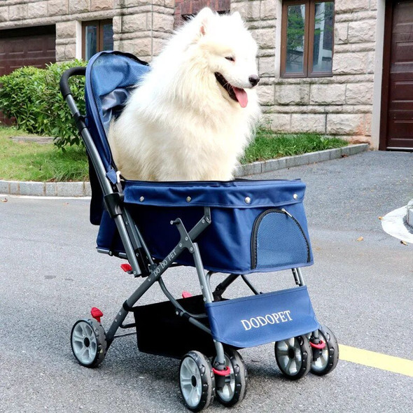 Outdoor Foldable Pet Stroller, Large Dog Cart, Trolley, Carrier, Prams, Companion, Animal, Carriage Pet Cart Dog Carrier