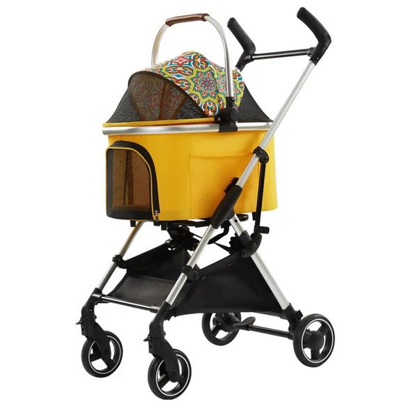 Pet Dog Cat Stroller Carrier Ultra Lightweight Travel Stroller 360 Rotation Wheel Collapsible Puppy Buggy and Dog Prams Pet Dog Cat Stroller Carrier Ultra Lightweight Travel Stroller 360 Rotation Wheel Collapsible Puppy Buggy and Dog Prams