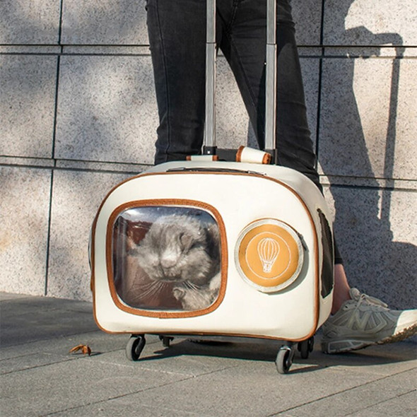 Suitcase Small Dogs Cats Carriers Transportin Outdoor Pet Travel Cats Carriers Stroller Wheels Trasportin De Gato Pet Items