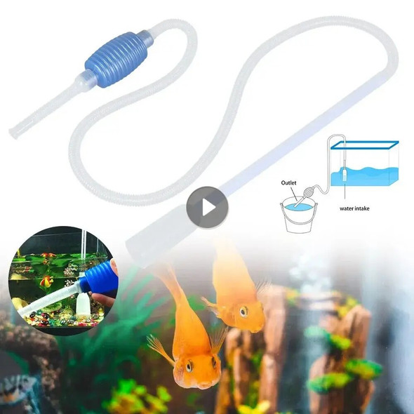 NEW Semi-automatic Aquarium Clean Vacuum Water Change Changer Gravel Aquarium Simple Fish Tank Vacuum Siphon Pump Cleaner