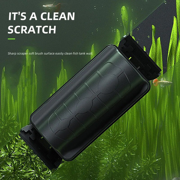 New Magnetic Aquarium Fish Tank Brushes Floating Clean Glass Window Algae Scraper Cleaner Brush Scrubber Aquarium Accessories