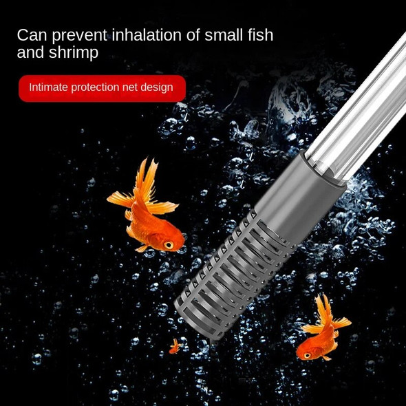 3.0m Fish Tank Water Changer Air Pump Cleaning Accessorie Handheld Aquarium Gravel Cleaner Vacuum Siphon Pump with Filter Nozzle