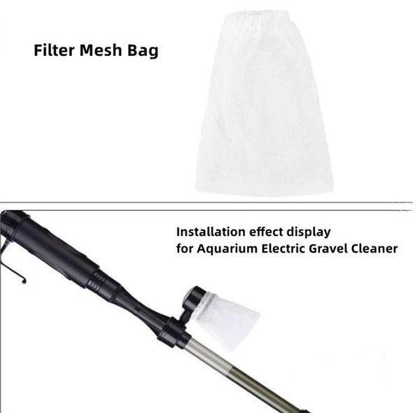 20pcs Easy Clean Filter Mesh Bag for Aquarium Gravel Cleaner Net Bag Fish Tank Water Changer Filter Accessories Reusable Bag