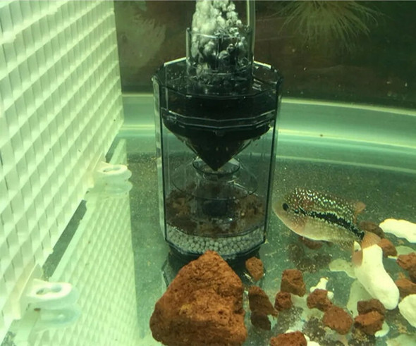 Aquarium Filter for Large Tank Waste Cleaner Aquarium Cleaner Tools Cleaning Fish Tank Plastic Filter Accessories