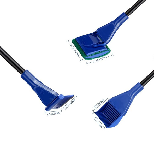 6 In 1 Telescopic Aquarium Cleaning Tools Aquatic Pet Cleaner Kit For Home Fish Tank Multifunctional Long Handle Cleaning Supply