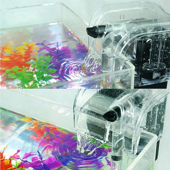 For Aquarium Fish Tank Filter Oxygen Submersible Water Purifier Mini Aquarium Filter External Hang Up Filter Water Pumps