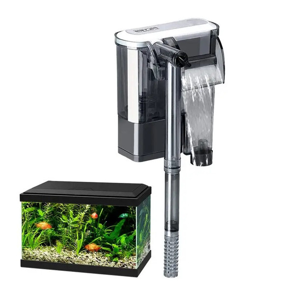 Fish Tank Filter Adjustable Flow Aquarium Pumps and Filters Quiet Efficient Aquarium Filter Water Purifier Aquarium Filter Pump