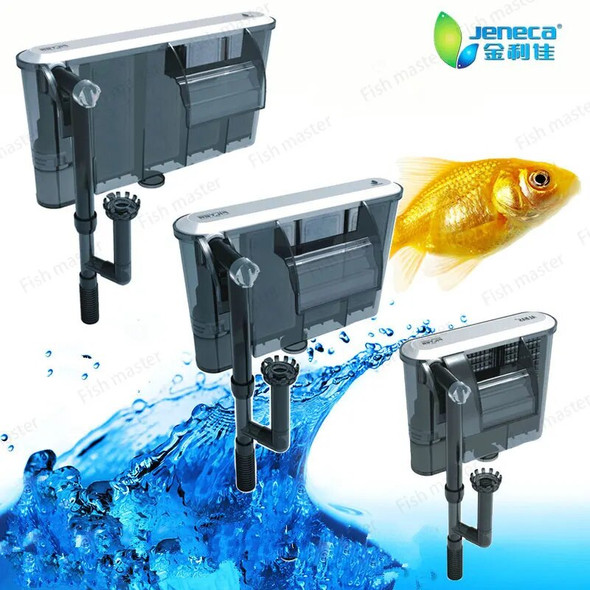 Ultra Silence Fish Tank Filter External Aquarium Waterfall Slim Hang Pump Aquarium Filter Box Waterfall Water Pumps