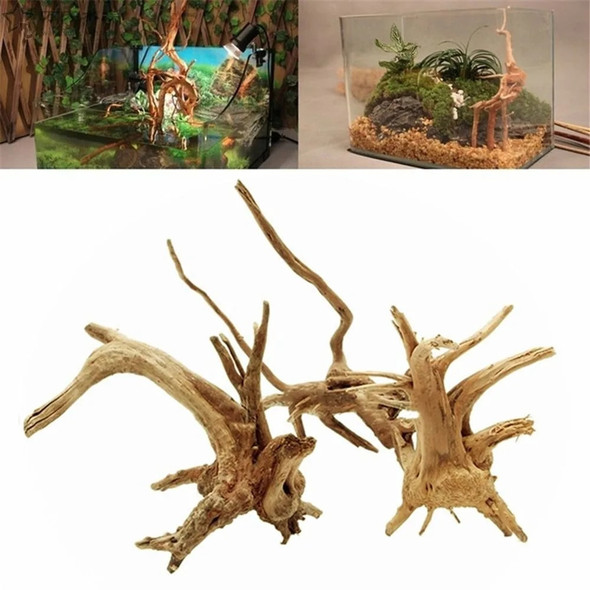 New Natural Wooden Fish Tank Decorations Plant Stum Tree Trunk Driftwood Tree Aquarium Fish Landscaping Ornaments