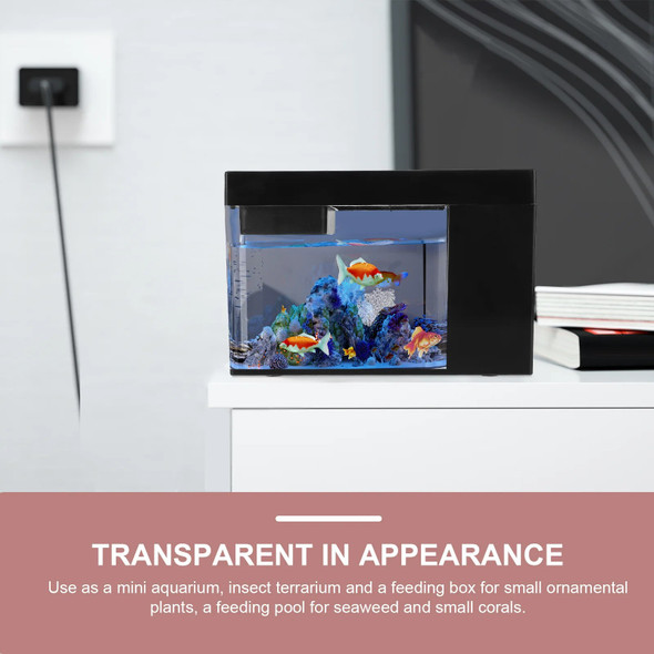 Ecological Fish Tank Desktop Aquarium Decor Small Adornment Acrylic Self-circulating Micro