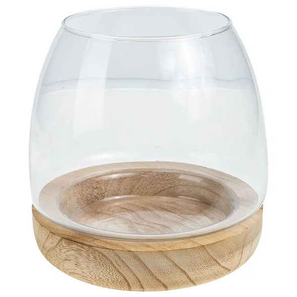 Circle Vase Transparent Glass Fish Tank Tabletop Aquarium Clear Betta Goldfish Round Delicate Small Kit Decorative