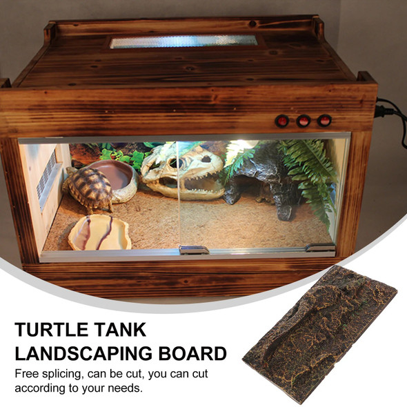 Background Reptile Tank Board Terrarium Aquarium Snake Tile Cork Decorative Decor Lizardvivarium Box Accessories Decoration