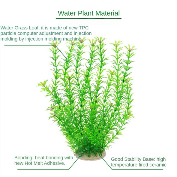 Aquarium Simulation Plant Artificial Underwater Plants Aquarium Fish Tank Decoration Green Water Grass Viewing Decorations