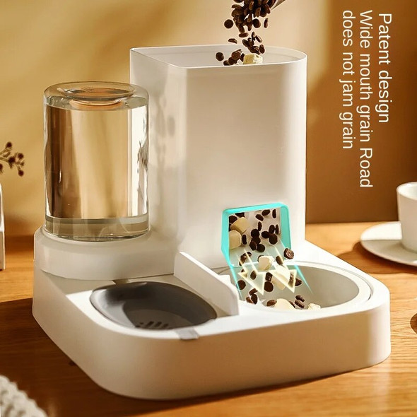 New Automatic Feeding and Watering Device Dog Bowl Cat Basin 2-in-1 Water Dispenser Cat Bowl Pet Supplies Pet Supplies