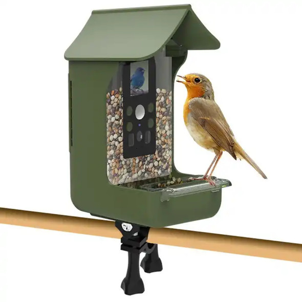 Outdoor Smart Feeding & Watering Supplies Bird Feeder Garden Waterproof Wildlife Gazebo Window Bird Accessories with Camera