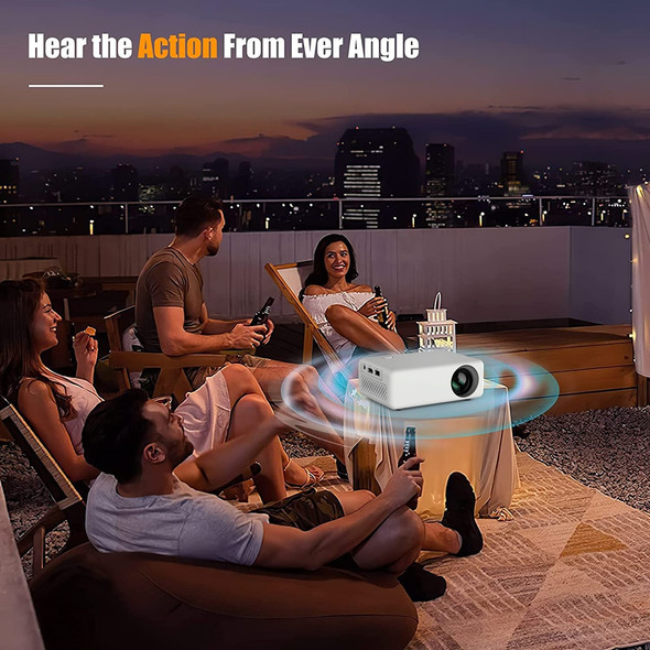 Salange Pl1 Mini Projector 1080p Supported Stereo Speakers 480*360 Led