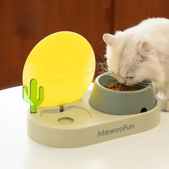 Cat Water Dispenser Pet Water Fountain Automatic Feeder Plastic Cat Bowl Drinking Water Bowl Cat Feeding and Watering Supplies