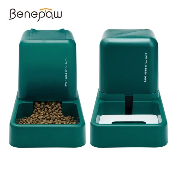 Benepaw Large Capacity Automatic Dog Feeder Water Dispenser Pet Gravity Watering Food Feeding Supplies Kitten Puppy Drinking