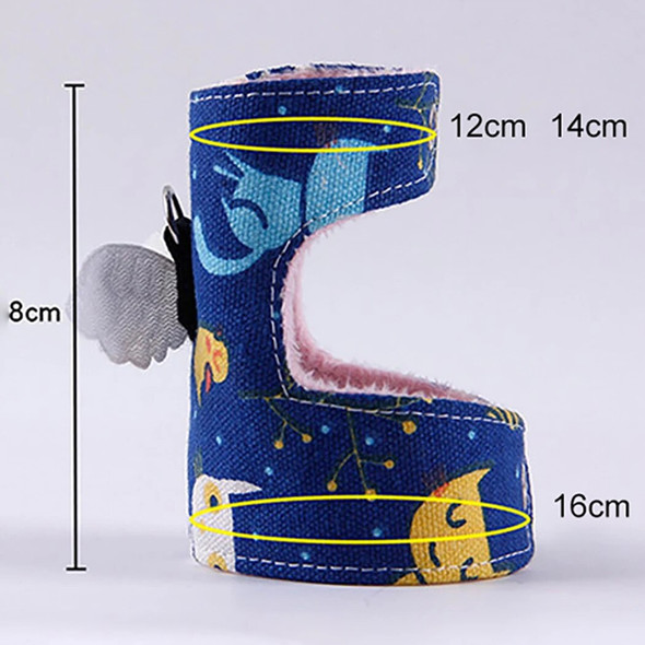 Small Pet Mouse Clothes Squirrel Harness Cartoon Harness Leash Set With Lead Leash Adjustable Traction Rope Collar For Hamster