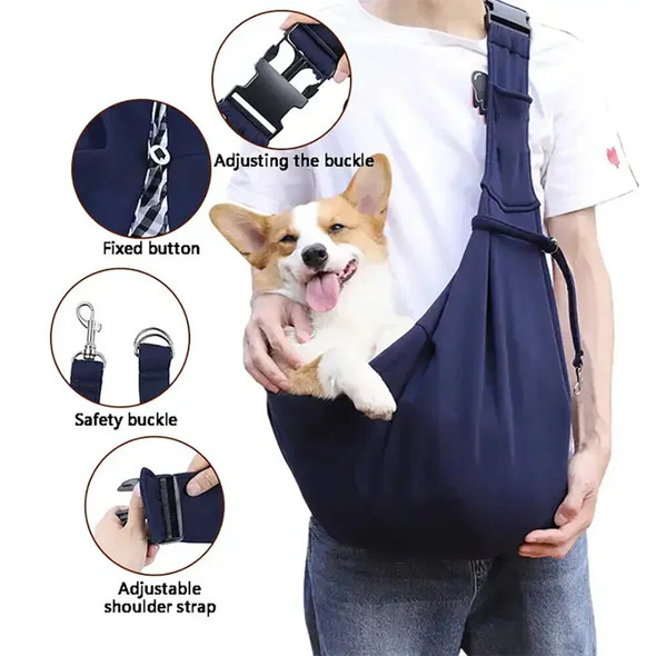 Pet Carrier Bag Portable Travel Single Shoulder Sling Handbag Suitable for Small Pet for Outdoor Travel