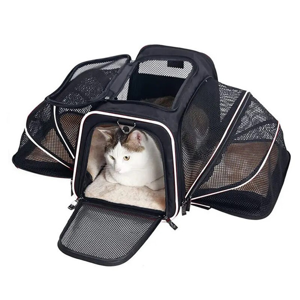 Pet Carriers Backpack Portable Breathable Foldable Shoulder Bag Cat Dog Carrier Bags Outgoing Travel Pets Handbag Transport Bag