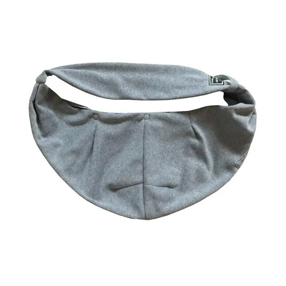 Portable Foldable Breathable Gray Pet Crossbody Bag Soft Dog Backpack Travel Teddy Poodle